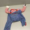 T2Y Dog Halloween Costume Pet Deadly Doll Chucky Dogs Costume with Knife & Wig, Dog Costumes for Medium Dogs Funny Party Cosplay Halloween for Corgi, Pug, Frenchie, DachshundM