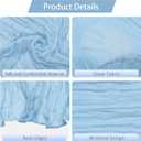 20 Pcs Baby Blue Cheesecloth Table Runner 10FT Romantic Cheese Cloth Table Runner Gauze Table Runners Rustic Runner for Wedding Birthday Party Engagement Bridal Baby Shower Spring Table Decoration