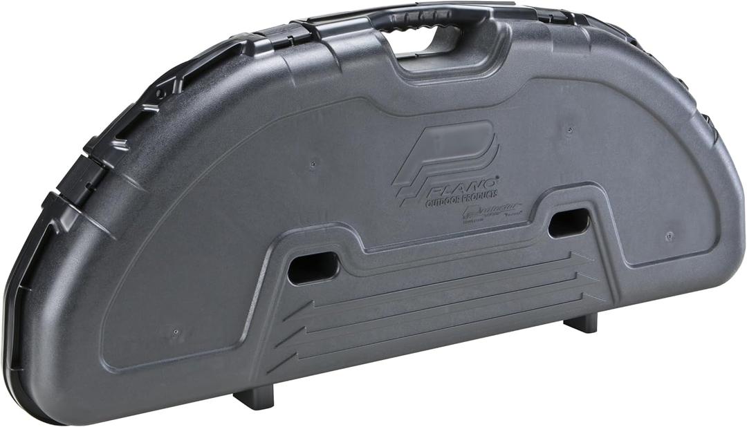 Plano Protector Compact Bow Case, Black, Hard Bow Case, Holds up to Five Arrows, Anti-Crush Archery Storage and Protection
