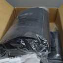 Love's cabin Queen Comforter Set Ash Black, 7 Pieces Queen Bed in a Bag, All Season Bedding Sets with 1 Comforter, 1 Flat Sheet, 1 Fitted Sheet, 2 Pillowcase and 2 Pillow Sham