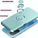 Compatible with Xiaomi Mi 10T Pro Case with Ring Kickstand Green,for Xiaomi Mi 10T Pro Phone Case Silicone Liquid with Soft Microfiber Lining Slim Shockproof Protective Cover (Blue)