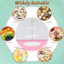 BACUTHY 3 Tier Cupcake Stand Holder, Plastic Cup Cake Stand Towel with Tiered Serving Tray for Cupcakes, Donuts, Fruits and More, White 