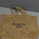 OWGSEE Large Straw Beach Bag for Women Summer Woven Shoulder Tote Bag Straw Purses and Handbags for Vacation (Khaki)