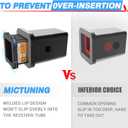 MICTUNING 2-1/2 Inch Class V to 2 Inch Class III and IV Trailer Hitch Receiver Adapter Reducer 2.5 Inches to 2 Inches Sleeve Convertor