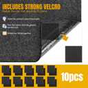 Extra Large Garage Floor Mat 8.8 x 22 FT Heavy Duty Oil Absorbent Parking Mat with Waterproof Non-Slip Backing,Reusable Washable Floor Protector for Garage,Driveway, Workshop & SUV, Velcro Included