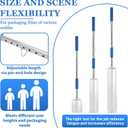 Long Handle Pallet Stretch wrap Dispenser 48 Inch Extra Long Handle for Pallet Wrapping Fits 12" to 24" Rolls with 2" to 3" Core - Pallet Wrap