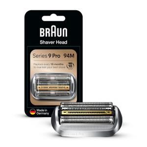 Series 9 Men's Electric Shaver Head ORIGINAL Replacement Blade, Silver 94M (1 Count (Pack of 1))