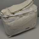 Velvet Quilt Bedding Set 106x118 California King Szie Bedspread Ultra Soft Luxury Comforter Bed Cover with 2PCS Pillow Shams Versatile Style for Bedroom Home Decoration Gift,Beige