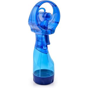 O2COOL Deluxe Handheld Battery Powered Water Misting Fan (Dark Blue), Single