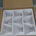 Mfacoy Martini Glasses Set of 9(Buy 8, get 1 Free), Crystal Cocktail Glasses 8 Ounces, Hand Blown Stemless Martini Glasses for Bar, Martini, Cosmopolitan, Manhattan, Gimlet, Pisco Sour Brandy