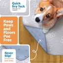 IMPROVIA Reusable Puppy Pad Waterproof, Extra-Absorbent, Washable Pee Pad for Dog Training, Whelping, & More Protect Your Floors & Pet with Quick-Drying Potty Pad (Paws & Hearts, Small 18"x24")