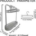 Doll Accessories Set with Plastic Drying Rack Holder Stand Disaplay with 5 Hangers, with Drainboard for labubu for Cotton Dolls