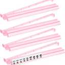 Pink Mahjong Racks with Pushers 18.7‘’ Mahjong Set of 4 Mahjong Accessories