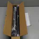 ALLZONE Adjustable Tension Curtain Rod, 42 to 78 Inches, Spring Loaded Curtain Rods No Drilling, Renter Friendly Tension Rod for Windows, Shower, Closet, No Drill, Non-Slip, Black