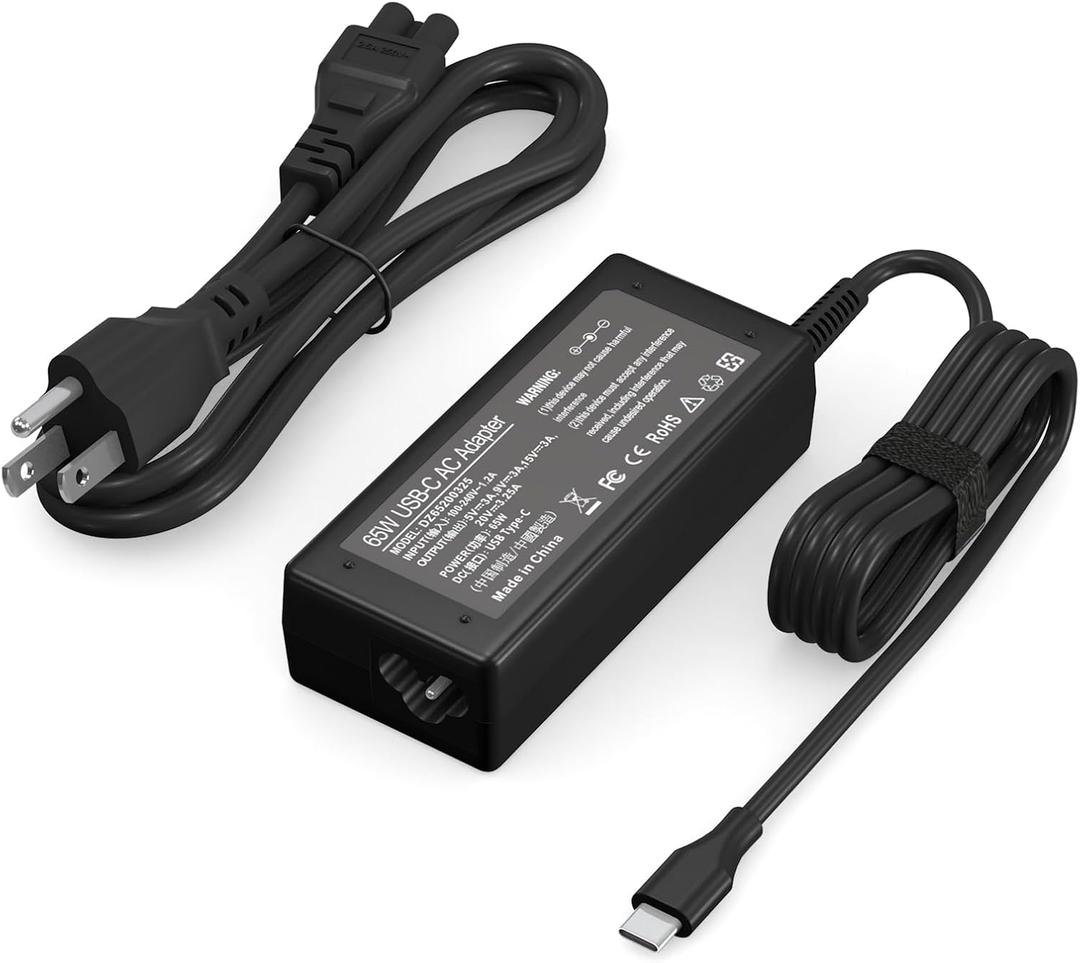 65w USB C Chromebook Charger Compatible with Lenovo/Hp/Dell/Acer/Asus/Samsung Chromebook Fast Charger Type C