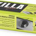 Zilla Low Profile Reptile Terrarium Fixtures Single,Black (1 Count (Pack of 1))