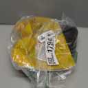 Short Curly Bob Wig with Bangs, Brown Highlight Synthetic Wigs for Women 18IN