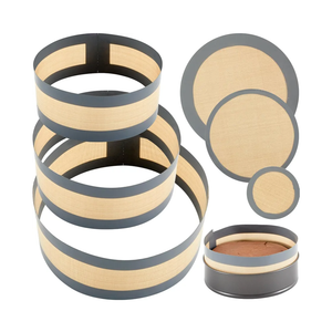 Honeydak 3 Set Silicone Baking Mat for 4, 7, 9 Inch Springform Pan Protector Prevent Cake from Sticking to Bottom and Side Easy Clean Nonstick Silicone Liners for Baking Cheesecake Pan(Gray)