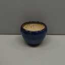 6 Inch Plant Pot - Ceramic Pots for Plants with Drainage Hole and Saucer, Round Succulent Planter Indoor Outdoor, Modern Flower Pot for Snake Plants, Home Decor, Gifts for Plant Lover, Blue