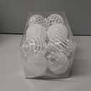 12CT Christmas Ball Ornaments White Shatterproof Clear Large Plastic Christmas Tree Decoration, Delicate Hanging Ornaments for Xmas Party, Wedding, Holiday and Home Dcor(70mm/2.76")