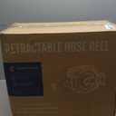 Giraffe Tools Retractable Garden Hose Reel 1/2 Inch x 155 with 5 ft Leader Hose, Heavy Duty, Any Length Lock, Slow Return System, Wall Mounted and 180 Deg Swivel Bracket