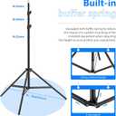 Neewer 75"/6 Feet/190CM Photography Light Stands for Relfectors, Softboxes, Lights, Umbrellas, Backgrounds
