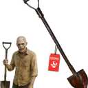 Morph 33.5" Fake Bloody Shovel Prop Durable Plastic Halloween Graveyard Tool for Scary Costume Haunted House Gravedigger or Killer Cosplay Adult Party Accessory Decor