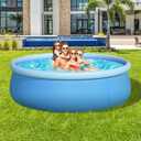 Inflatable Swimming Pool, Swimming Pool for Adults, Inflatable Top Ring Pool, Blow Up Pool for Kids, Family Pools for Backyard, Above Ground Pool (Medium (8 ft X 25)