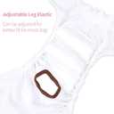 CuteBone Dog Diapers Female Washable Small Medium Large 3 Pack Reusable Doggie Diapers Puppy Period Pants for Doggy Heat Cycle Peeing, Large (Heart)