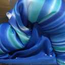 Big Joe Noodle Sling No Inflation Needed Pool Seat with Armrests, Blurred Blue Double Sided Mesh, Quick Draining Fabric, 3 Feet