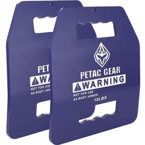 PETAC GEAR Tactical Weights Plates For Weighted Vest For Men Workout, Weight Strength Training Vests Equipment Workout Gear Curved, 10LB*2