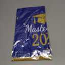 3 Pack Graduation Tablecloth Class of 2026 - Mastered it Royal Blue & Gold Graduation Decorations - Disposable Plastic Table Covers for Party Supplies (108 x 54 Inch)