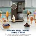 Ninja Creami Scoop & Swirl 13-in-1 Ice Cream and Soft Serve Maker, NC701BR