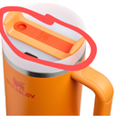 STANLEY Quencher H2.0 Tumbler with Handle and Straw 40 oz | Flowstate 3-Position Lid | Cup Holder Compatible for Travel | Insulated Stainless Steel Cup | BPA-Free | Goldenrod Coral