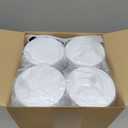 Dandat 24 Pcs 8 oz Plastic Jar Container with Lid and Label Refillable Empty Round Clear with White PET Cosmetic Sample Slime Containers for Lotion, Cream, Ointment, Body Butter, Makeup Travel Storage