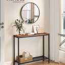 VASAGLE 31.5" Console Table, Narrow Behind Couch Table, 2 Tier