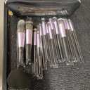 BS-MALL Makeup Brushes Premium Synthetic Foundation Powder Concealers Eye Shadows 14 Pcs Purple