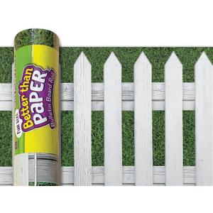 Teacher Created Resources Fun Size White Picket Fence Better Than Paper® Bulletin Board Roll (TCR77467)
