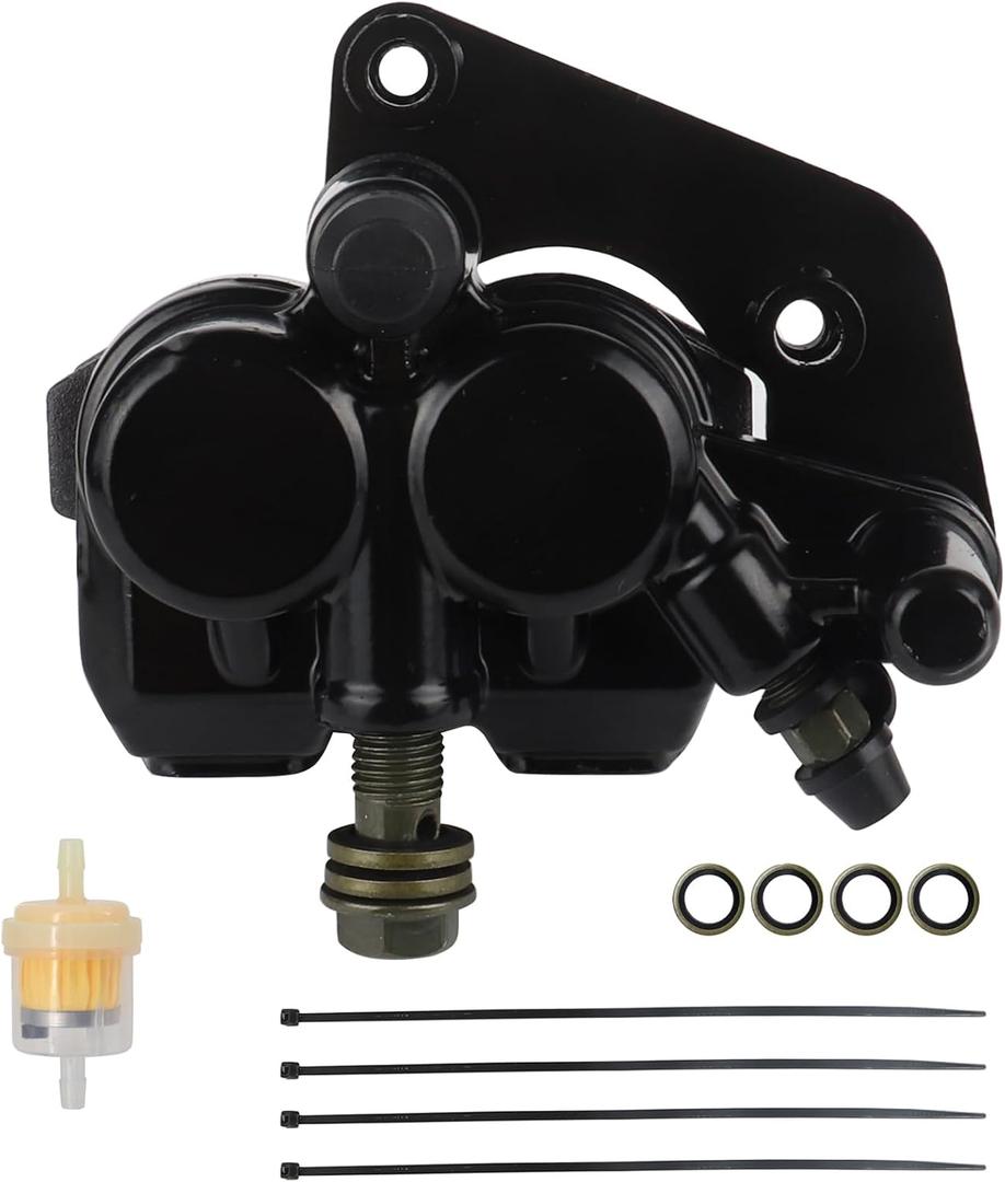 Black Front Brake Calipers 51mm Twin Piston Hydraulic Cylinder Caliper For Chinese 50cc-125cc ATV Quad Pit Pro Dirt Bike Go kart Apollo 140cc z40