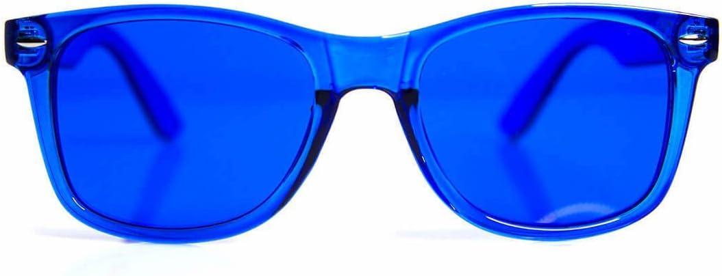 GloFX Blue Color Therapy Glasses Chromotherapy Mood Boosting Glasses