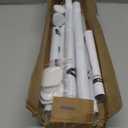 Closet Rod for Hanging Clothes, with No Drilling Holder 30 to 88 Inch Adjustable White Closet Rods, Space Saving Tension Spring Pole Heavy Duty Bar for Wardrobes, Shoe Cabinets