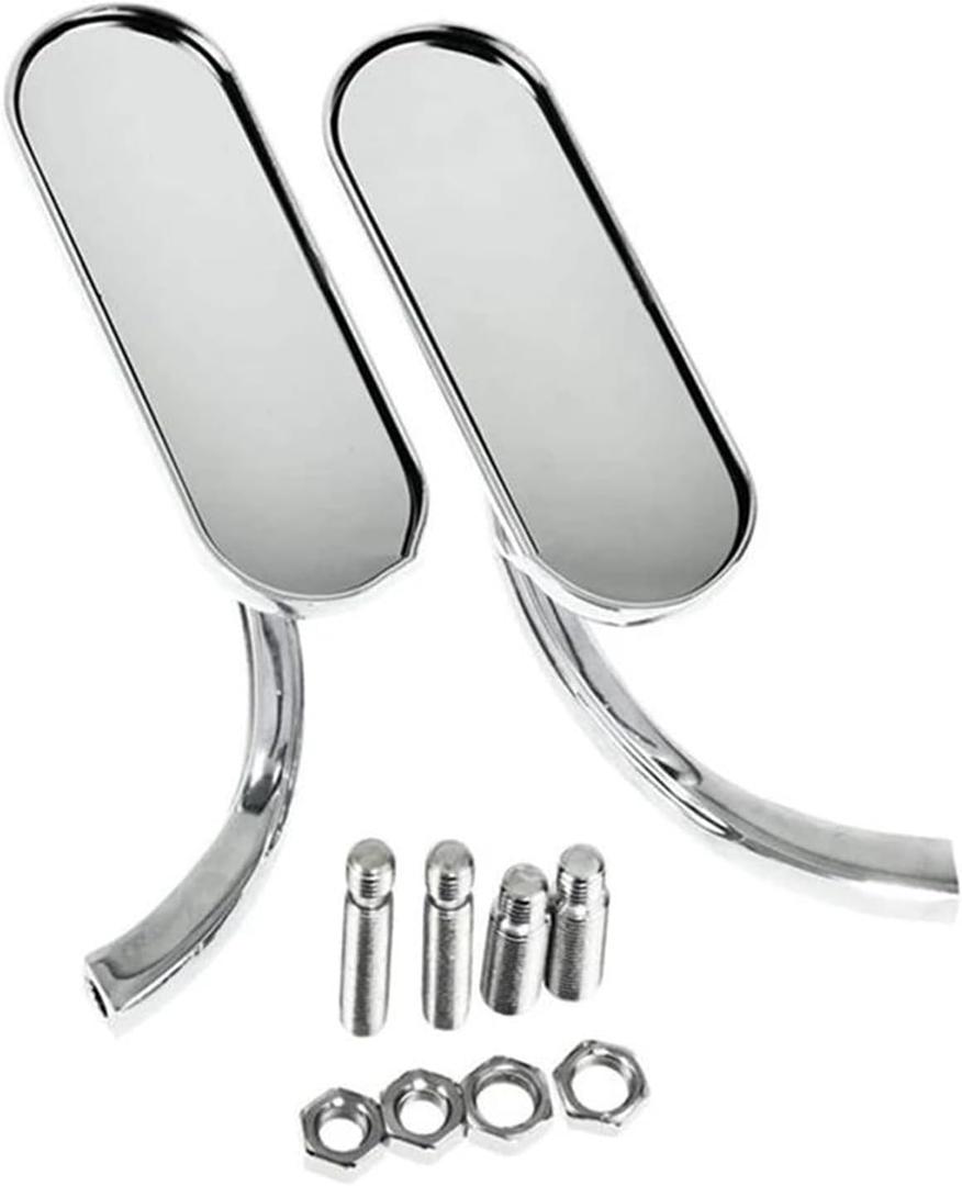 Accessories Motorcycle 8Mm&10Mm Mini Oval Mirrors Motorcycle Retro Rearview Mirror