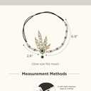 BABEYOND Art Deco 1920's Flapper Great Gatsby Inspired Leaf Medallion Pearl Headpiece Headband (Green)