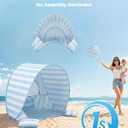 Pop Up Baby Beach Tent, UPF 50+ Sun Shelter, 35" x 26" x 26"