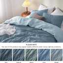 Bedsure King Comforter Set, Mineral Blue Soft Prewashed Bedding for All Seasons, 3 Pieces GentleSoft Bed Set, 1 Lightweight Comforter (104"x90") and 2 Pillowcases (20"x36")