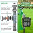 Hose Timer, Zuomeng Water Timer for Garden Hose with Dual Power System, Leak-Proof Design, Smart Irrigation Controller with Rain Delay, Auto & Manual Watering Modes for Lawn & Garden, Green