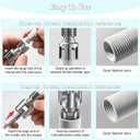 3- Piece Internal & External Pipe Threading Tool (1/2“, 3/4”, 1 NPT) – Electric Drill Compatible PVC Water Pipe/Plastic Pipe Threading Tool For Home DIY Repairs