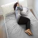 PeapodMats Bedwetting & Incontinence Waterproof Bed Mat - Reusable Underpad. Secure Placement & Breathable. Washable. Enviro Friendly 5x5 (Light Gray) Mattress Protector & Pee Pad for Kids & Adults