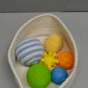 Adena Montessori Pack Sensory Balls for Toddlers 1-3,Sensory Baby Toys 6-12 Months,Infant Educational Squeeze Sensory Toy Soft Multi Ball Set Gifts with Bright Color Textured with White Woven Basket