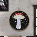 Mushroom Ghost Wall Decor Mushroom Home Wall Decor Mushroom Aesthetic Art Cottagecore Decor for Living Room Kitchen Bathroom